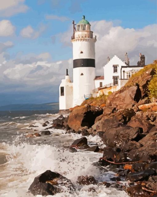 Aesthetic Cloch Lighthouse paint by numbers