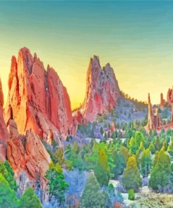 Colorado Garden Of The Gods paint by numbers