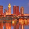 Columbus Ohio Skyline paint by numbers