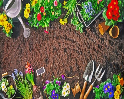 Cool Gardening paint by numbers