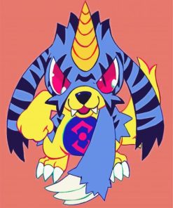 Cute Gabumon Art paint by numbers