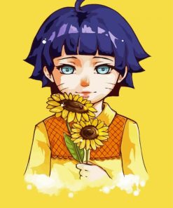 Himawari Uzumaki paint by numbers