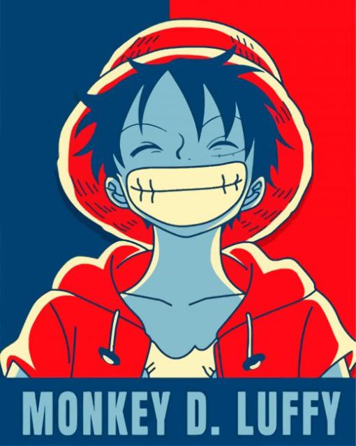 Monkey D Luffy paint by numbers