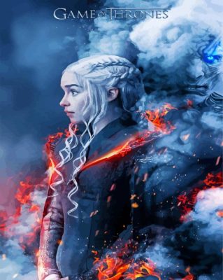 Daenerys Character Poster paint by numbers