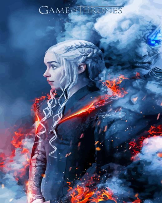 Daenerys Character Poster paint by numbers