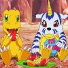 Agumon And Gabumon Characters paint by numbers