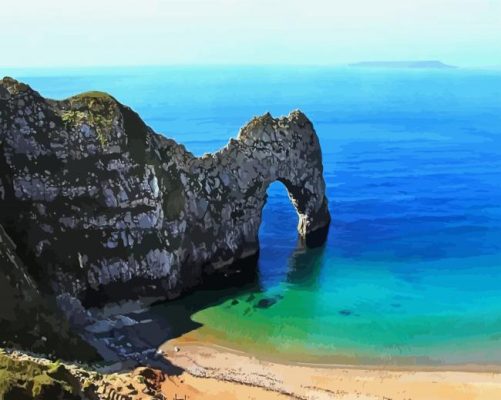 Dorset Beach paint by numbers