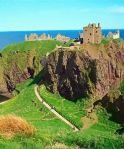 Dunnottar Castle paint by numbers