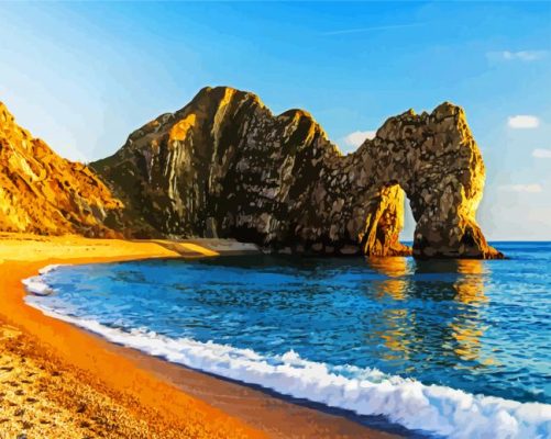 Aesthetic Durdle Door paint by numbers