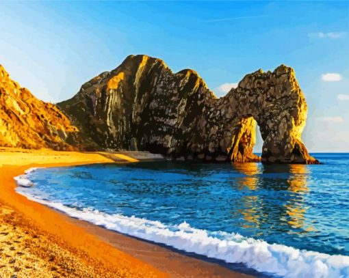 Aesthetic Durdle Door paint by numbers