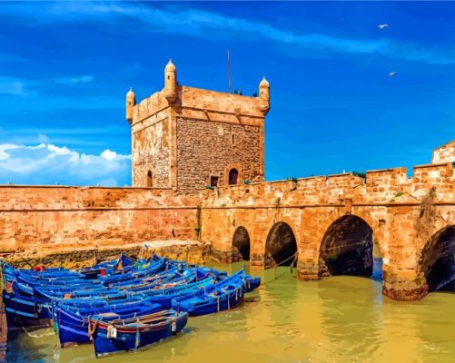 Aesthetic Essaouira City paint by numbers