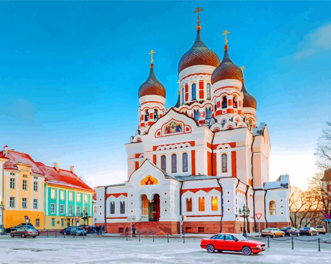 Alexander Nevsky Cathedral paint by numbers