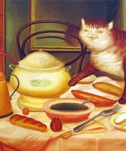 Fernando Botero Still Life With Green Soup paint by numbers