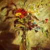 Flowers In A Glass Vase Constable paint by numbers