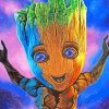 Guardians Of The Galaxy Baby Groot paint by numbers