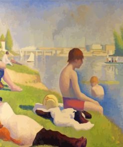 Bathers At Asnières paint by numbers