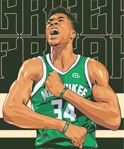 Giannis Professional Basketball Player paint by numbers