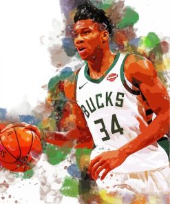 NBA Giannis Antetokounmpo paint by numbers