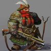 Ginger Warrior Dwarf paint by numbers