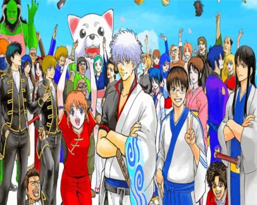 Gintama Anime Series paint by numbers