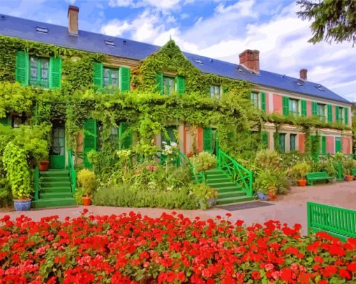 Giverny House Of Monet paint by numbers