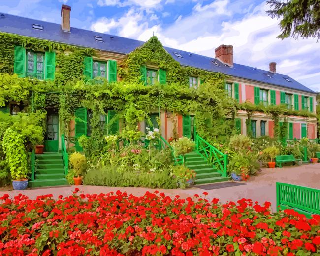 Giverny House Of Monet paint by numbers