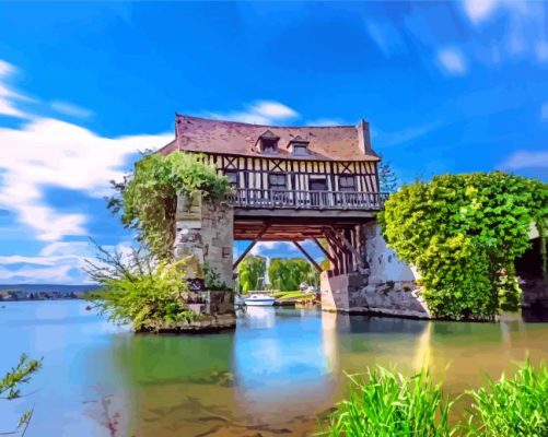 Giverny Old Mill paint by numbers