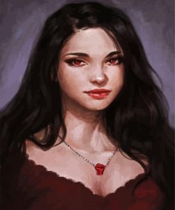 Gorgeous Vampire Woman paint by numbers