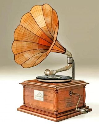 Musical Gramophone paint by numbers