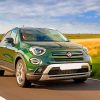 Green Fiat 500X paint by numbers