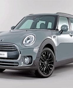 Cool Grey Mini Cooper Car paint by numbers