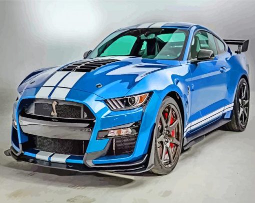 Aesthetic Ford Shelby GT500 Car paint by numbers