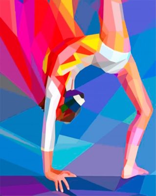 Gymnastic Pop Art paint by numbers