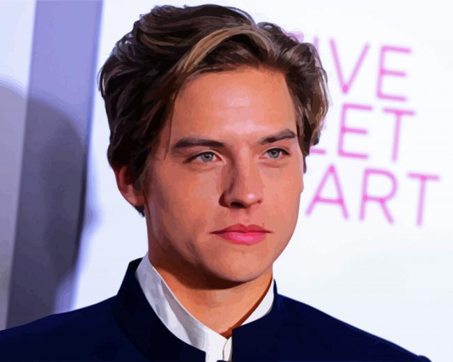 Dylan Sprouse American Actor paint by numbers