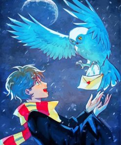 Harry Potter And Hedwig Bird paint by numbers