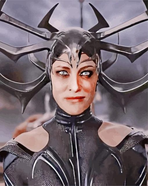 The Superhero Hela paint by numbers