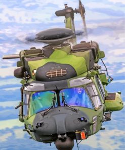 Military Helicopter paint by numbers