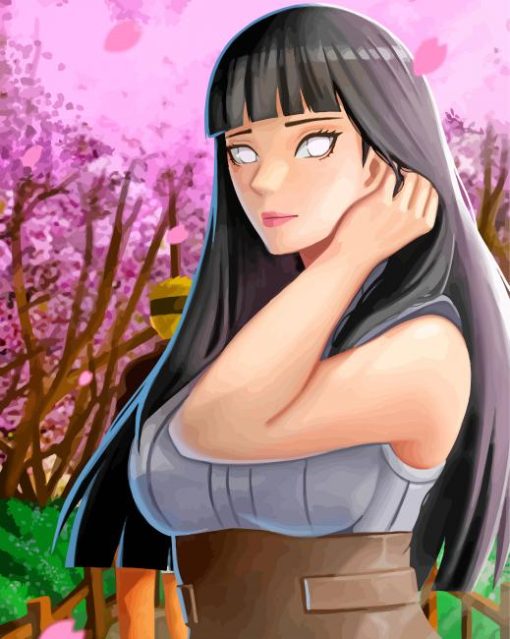 Hinata Hyuga Character paint by numbers