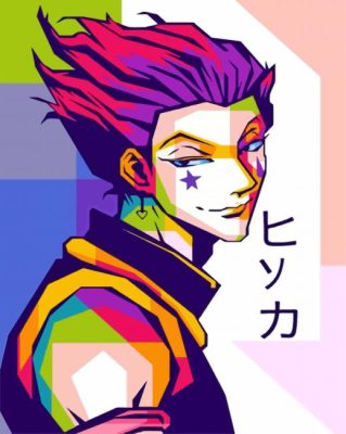 Hisoka Pop Art paint by numbers