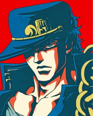 Jotaro Kujo Character paint by numbers