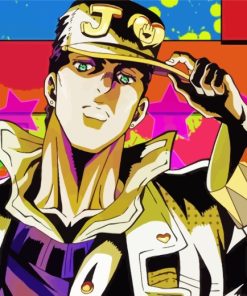 The Japanese Character Jotaro Kujo paint by numbers