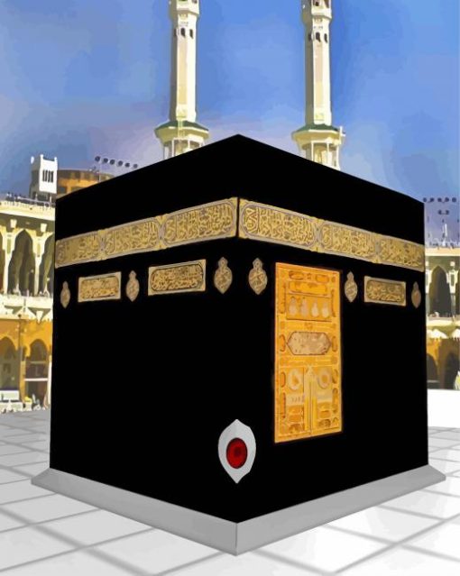 Beautiful Kaaba Saudi Arabia paint by numbers