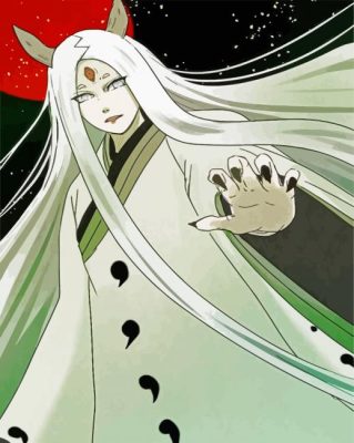 Aesthetic Kaguya Ôtsutsuki paint by numbers