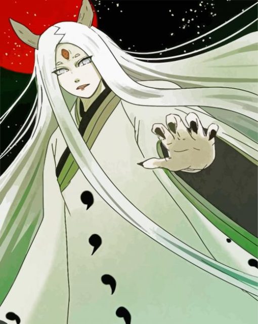 Aesthetic Kaguya Ôtsutsuki paint by numbers