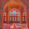 Nasir Al Mulk Mosque Iran paint by numbers