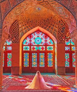 Nasir Al Mulk Mosque Iran paint by numbers