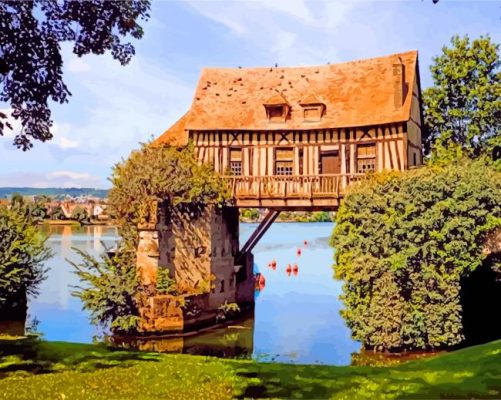 Aesthetic Old Mill Vernon paint by numbers