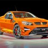 Orange Holden Car paint by numbers