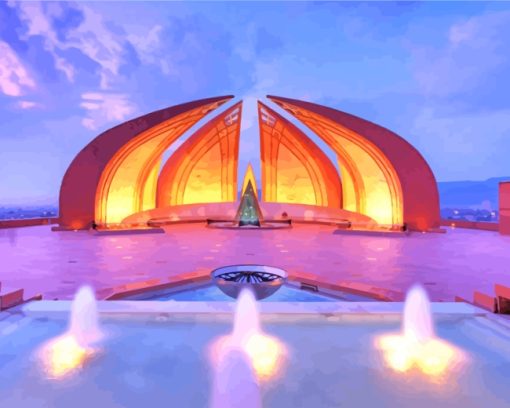 Aesthetic Pakistan Monument paint by numbers
