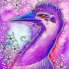 Purple Emu Bird Art paint by numbers